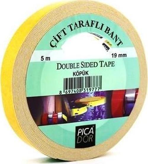 19 Mm x 5 Mt Köpük Çift Taraflı Bant KN-002
