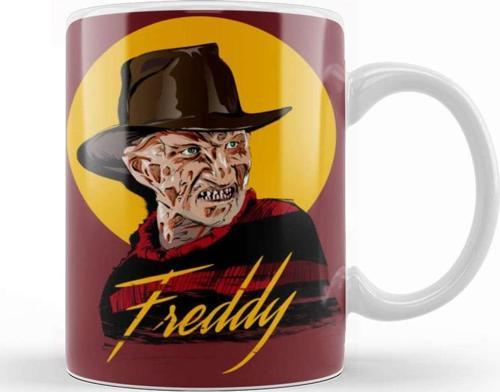 Freddy Krueger Freddy Moon Kupa Bardak Porselen