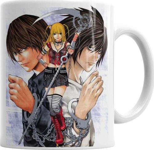 Death Note Anime L Yagami Light Apple Ryuk Kupa Bardak Porselen