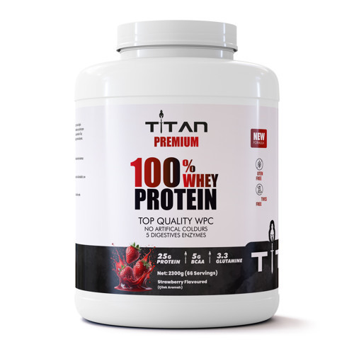 100% Whey Protein WPC70 2300g-Çilek