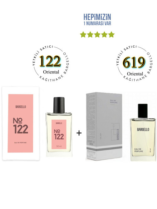 122 + 619 Kadın / Erkek Parfüm Edp 50 ml Oriental - Mnms122619