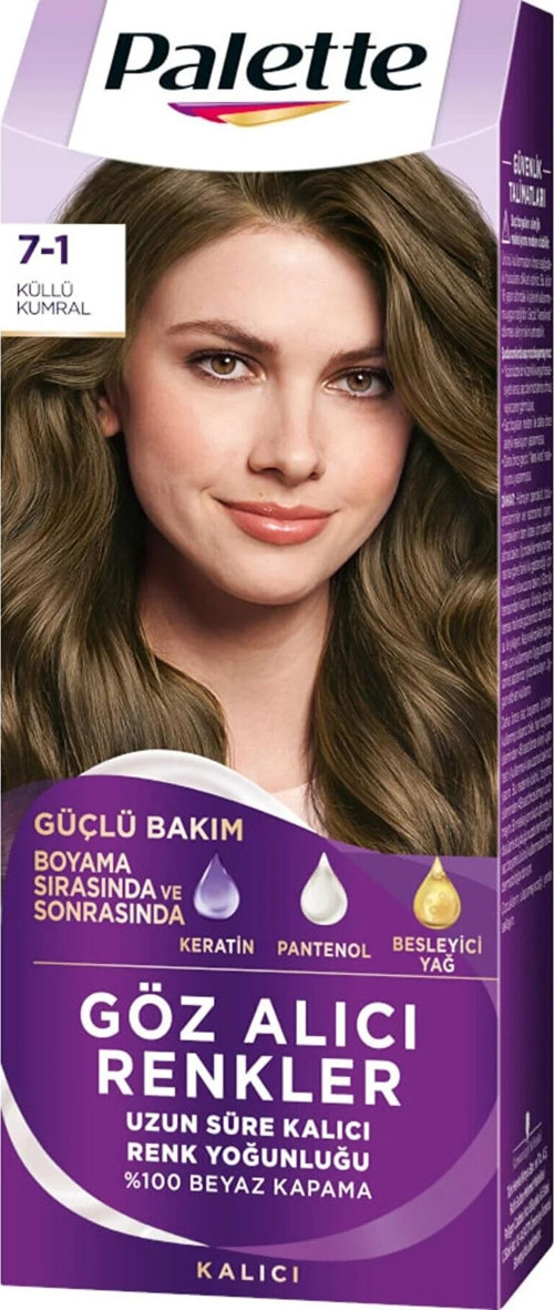 Saç Boyası Göz Alıcı Renk 7-1 Küllü Kumral
