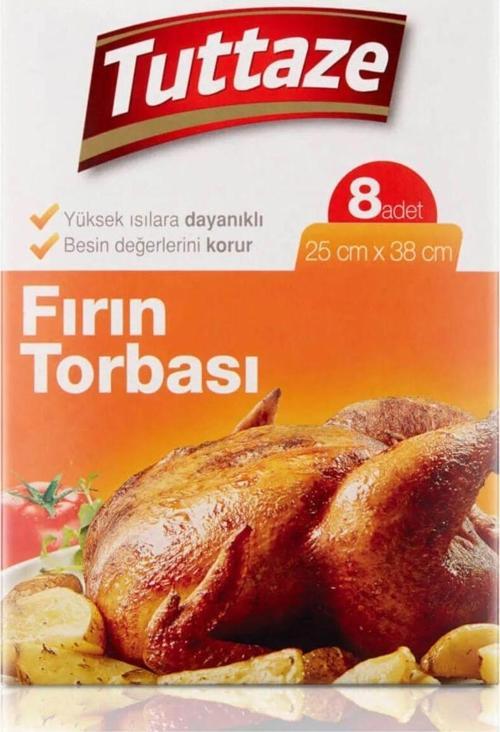 Yanmaz Fırın Torbası 25Cm X 38Cm 8 Li (2 Adet)