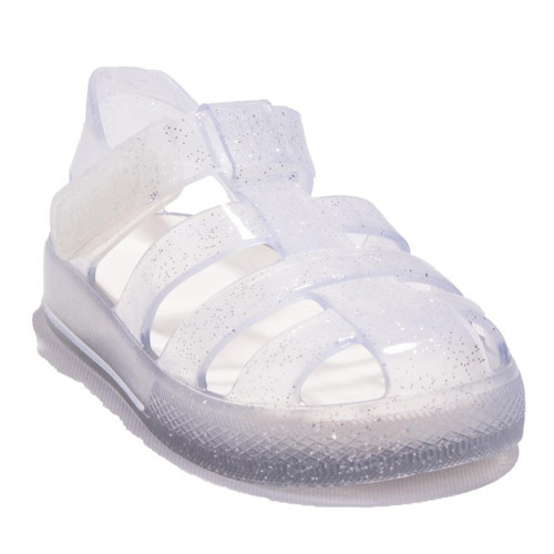S10265 Star Glitter Beyaz Günlük Kız Çocuk Sandalet
