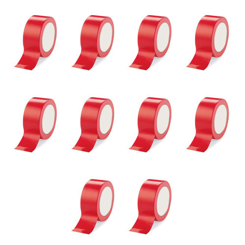 Takviyeli Tamir Bandı - İzolasyon Onarım Çadır Bandı - Kırmızı - 48 mm x 10 YRD - 10 Rulo
