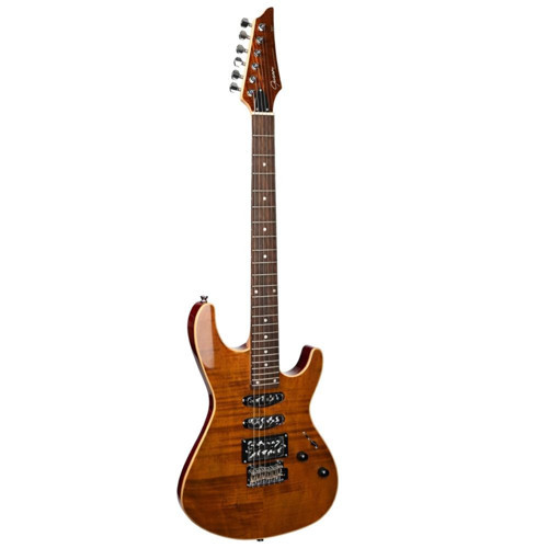 Modern Superstrat HSS Manyetikli Elektro Gitar (Flame Top)