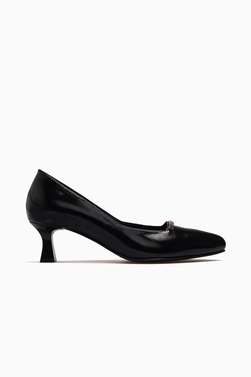 Kadın Günlük Topuklu Stiletto Ayakkabı 26y 26532529y Siyah Rugan