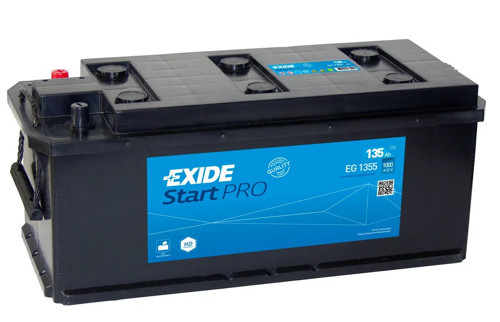 EG1355 12v 135Ah 1000A Start Pro Akü (Üretim Tarihi:2025)