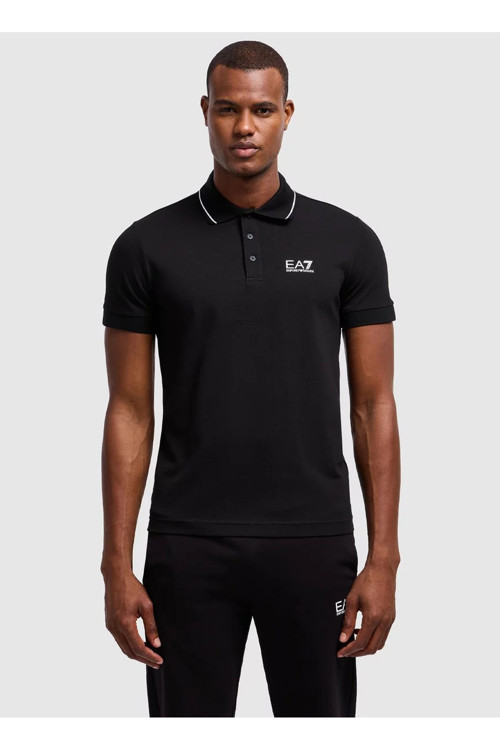 Polo Yaka Lacivert T-Shirt