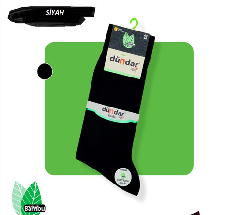 Erkek Bambu Yazlık Uzun İnce Çorap 5534 - 12 Adet
