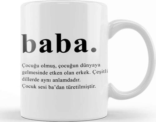 Babalar Günü Babaya Hediye Kupa Bardak Porselen