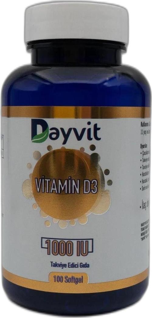 Vitamin D3 1000IU 100 Softjel 8699273570703
