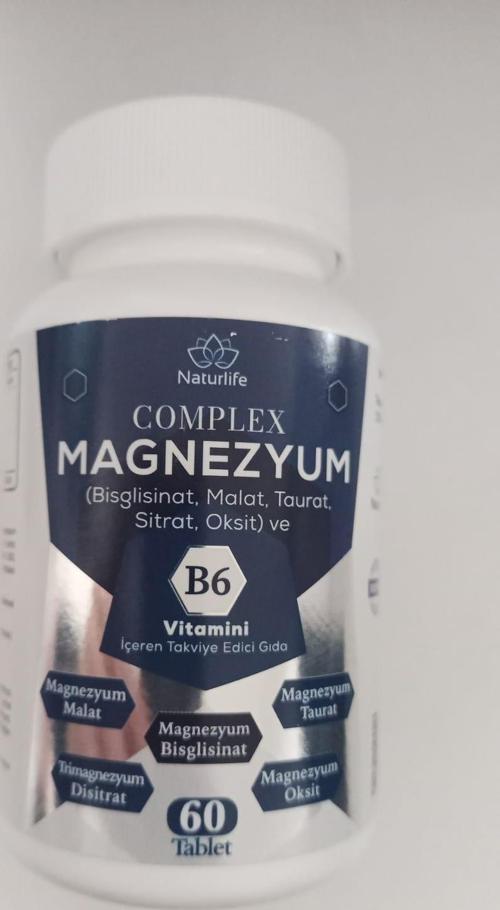 Magnezyum Complex B6 Vitaminli 60 Tablet8682214038141