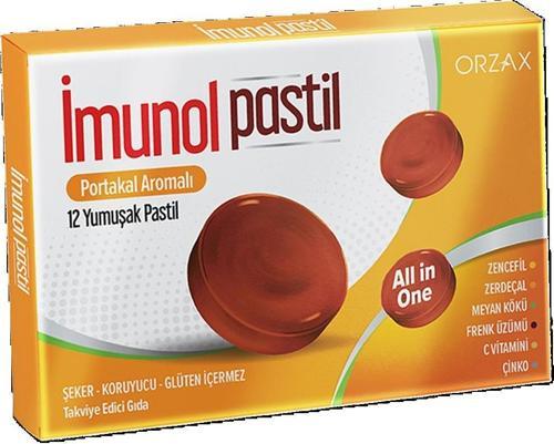 İmunol Portakal Aromalı 12 Pastil 8697595873557