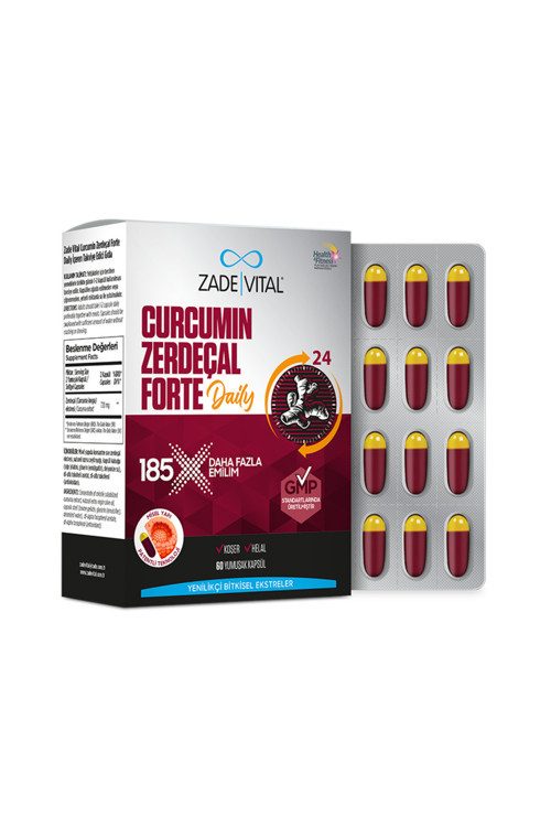 Curcumin Zerdeçal Forte Daily 60 Yumuşak Kapsül - (SKT: 12/2027)