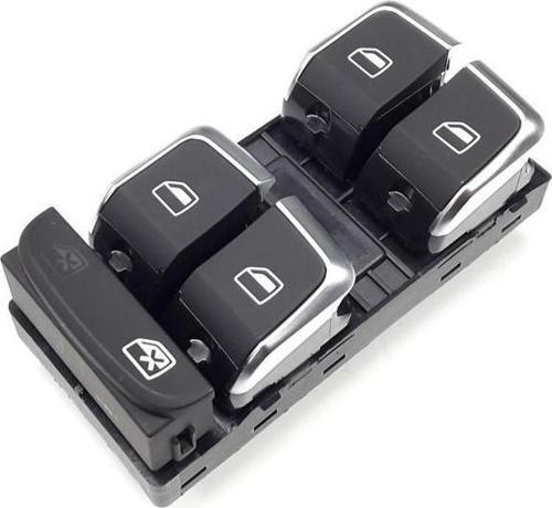 Audi A5 Sportback 2012-2016 Sol Ön Kapı Dörtlü Cam Düğmesi Krom 8K0959851F