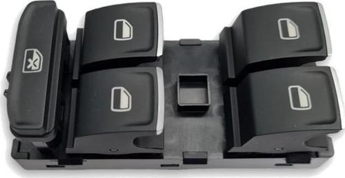 Seat Leon 3 2013-2020 Sol Ön Kapı Cam Düğme Takımı Kromlu 5G0959857G