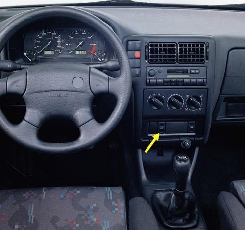 VW Caddy 1996-2003 Sol Ön Kapı Cam Açma Düğmesi Tuşu 191959855