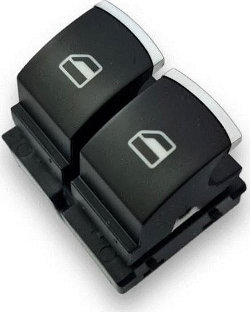 VW EOS 2006-2011 Sol Kapı Cam Açma Düğmesi Çiftli Kromlu 5K3959857A