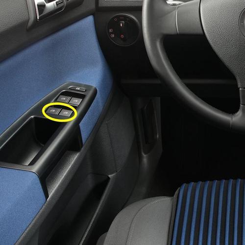 VW Polo 2002-2005 Sol Ön Kapı Arka Cam Düğmeleri Çiftli 6Q0959858A