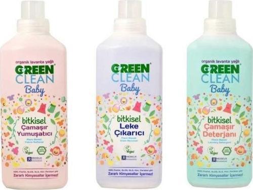 Baby Çamaşır Deterjanı 1 lt + Çamaşır Yumuşatıcı 1 lt + Leke Çıkarıcı 1 lt