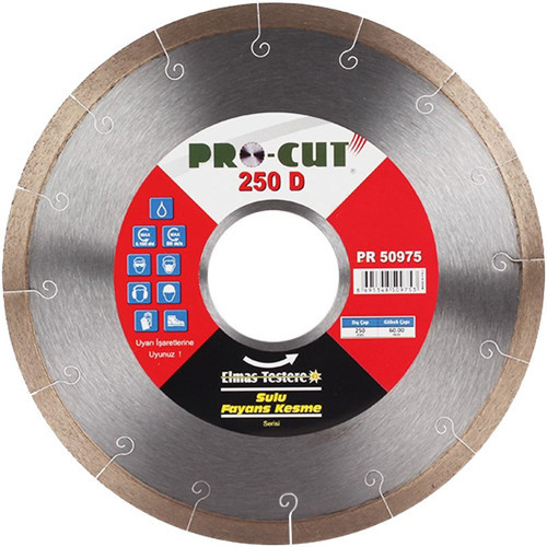 Pro-Cut PR50975 250D Daire Testere 250mm - Porselen, Mermer, Cam