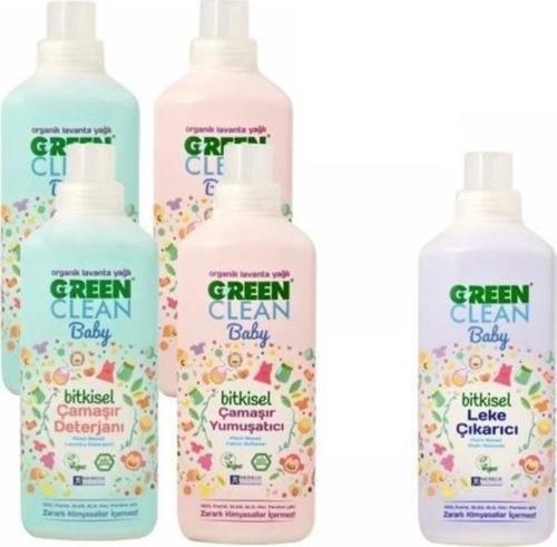 Baby Çamaşır Deterjanı 1 lt X 2, Çamaşır Yumuşatıcısı 1 lt X 2 Ve Leke Çıkarıcı 1 lt