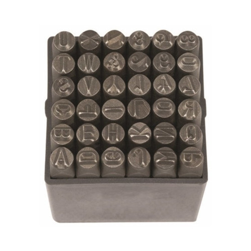 PT03042 Çelik Harf ve Rakam 36 Parça 4mm