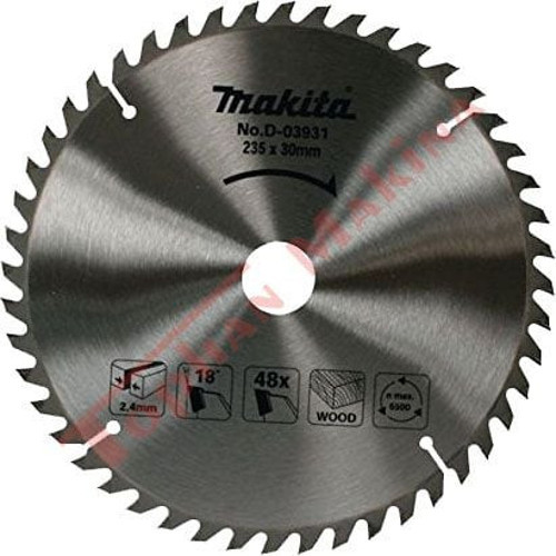 D-03931 Elmas Daire Testere Bıçağı 235mm 48Diş