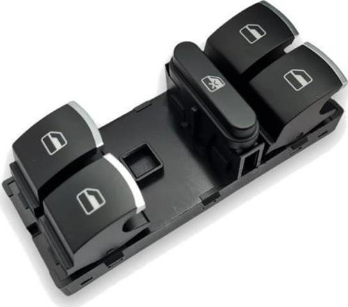 VW Touran 2003-2015 Sol Ön Kapı Cam Düğmesi Dörtlü Krom 5K4959857A
