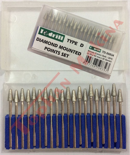 TD-50834 / 2.35x43mm Cam Elmas Seti 20'li