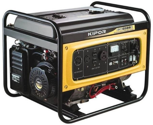 KGE6500E / 5.5kVA 13Hp Benzinlil Marşlı Monofaze Jeneratör