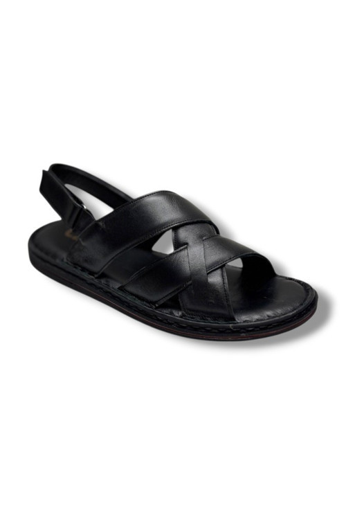 241-26 Hakiki Deri Ultra Soft Çapraz Bant Anatomik Erkek Sandalet
