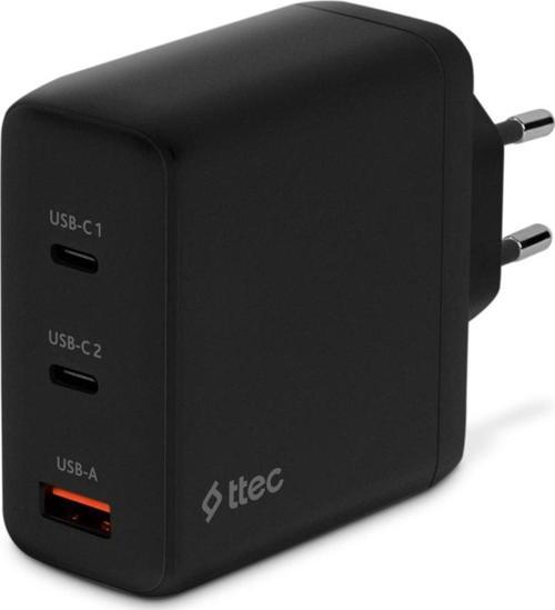 2SCG04S SmartCharger Trio GAN 120W PD Seyahat 2 USB-C+USB-A Hızlı Şarj Aletİ