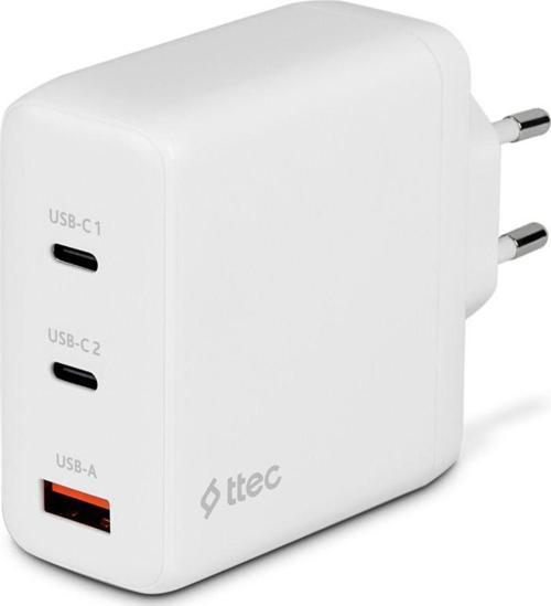 2SCG04B SmartCharger Trio GAN 120W PD Seyahat 2 USB-C+USB-A Hızlı Şarj Aleti