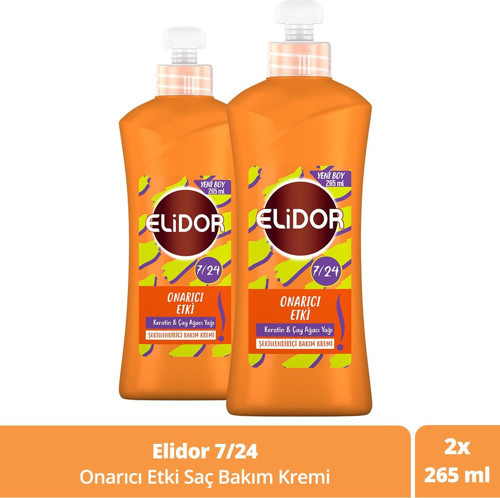 7/24 Şekillendirici Saç Bakım Kremi Onarıcı Etki Keratin & Çay Ağacı Yağı 265 Ml X2 Adet