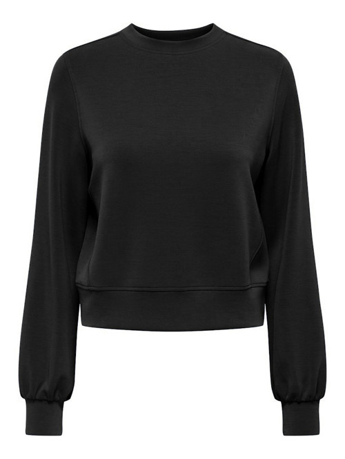 ONLMAYA L/S MODAL O-NECK JRS Kadın Siyah Bluz - 15369155