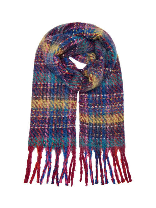 ONLADRIANE LIFE CHECK SOFT SCARF CC Kadın Kırmızı Atkı - 15350141