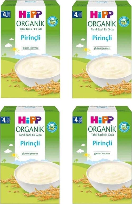 Organik Pirinçli Tahıl Bazlı 4+ Ay Kaşık Maması 200 Gr 4 Adet