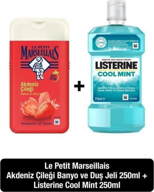 Akdeniz Çileği Duş Jeli 250 Ml Listerine Cool Mint Ağiz Bakim Suyu 250 Ml