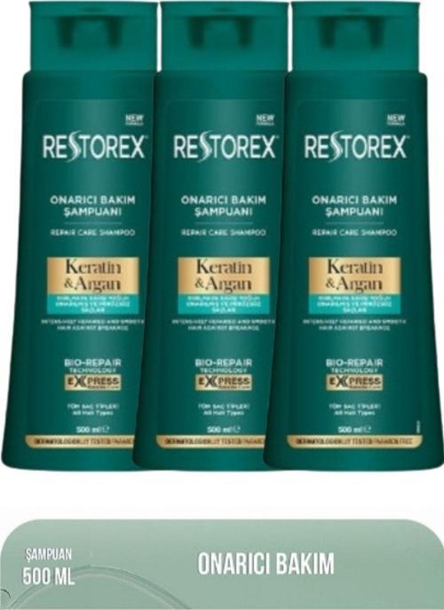 Keratin & Argan Şampuan 500 Ml 3 Adet