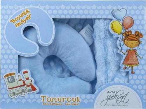 İpek Soft Boyunluk Hediyeli Tomurcuk Bebek Battaniyesi  90x110  cm 8886