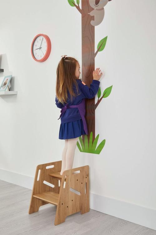 Çocuk / Yetişkin Montessori Ahşap Basamak, Yükseltici, Tabure