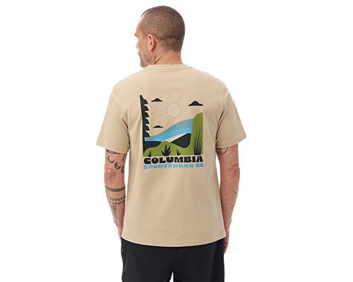 M illuminated Brand Ss Tee Erkek Günlük Tişört 9121061271 Krem