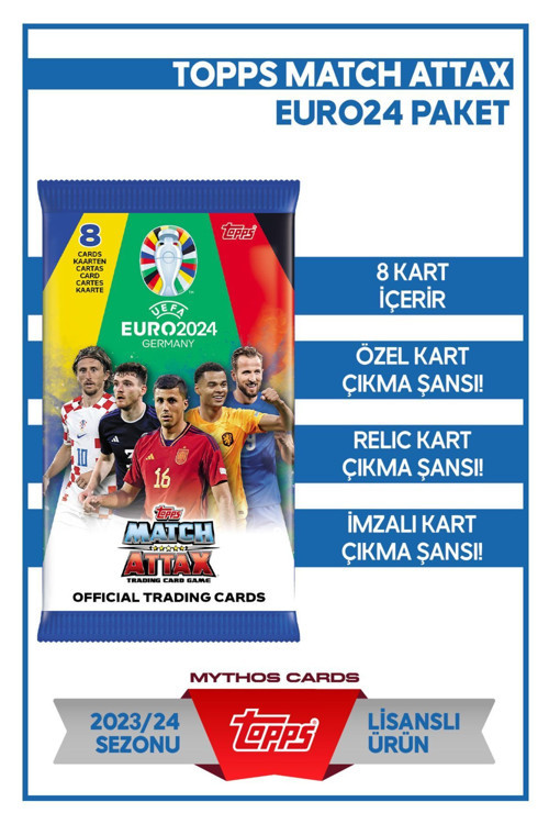Official Euro 2024 Match Attax - Futbolcu Kartları