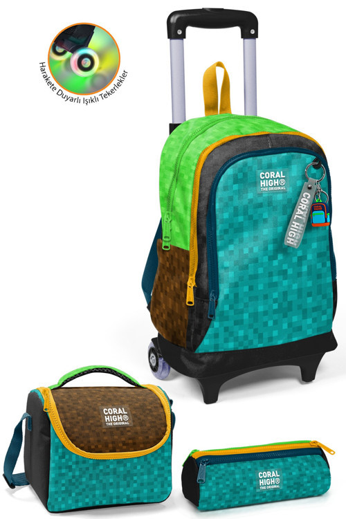 Kids Craft Desenli Desenli Çekçekli 3'lü Çanta Seti SET0134016