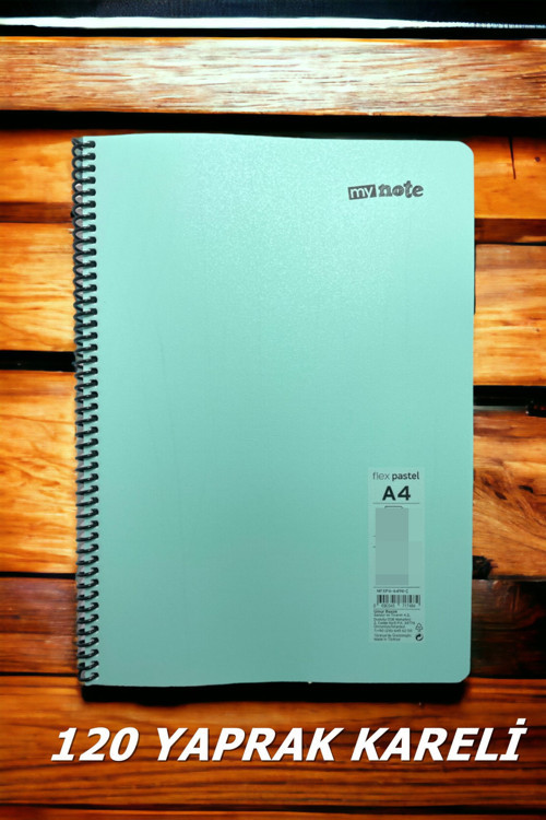KARELİ 120 YAPRAK PASTEL RENK TELLİ DEFTER BEYAZ SAYFALI 60 GR KAĞIT PLASTİK KAPAK