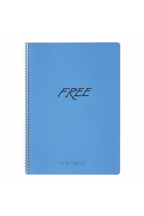 16x22 Cm Telli Çizgisiz 80 Yaprak Metalik Plastik Kapak Krem Renk Kağıt Defter Platinum