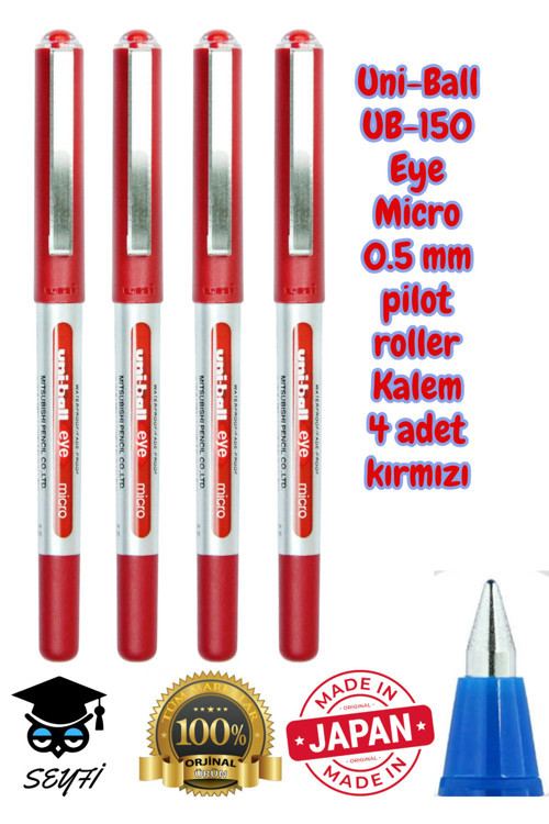 0.5 Mm Pilot Roller Kalem Ub-150 Mikro Eye Uni-Ball Made İn Japan %100