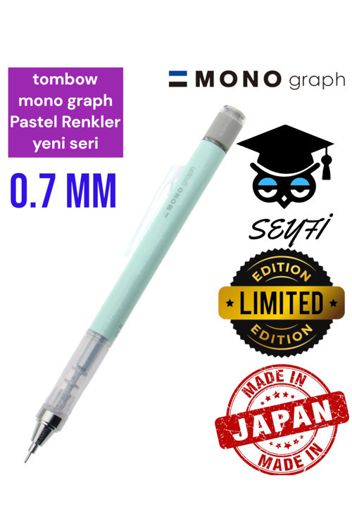 Mono Graph pastel renk uçlu kalem 0.7 mm YENİ ÜRÜN tombow